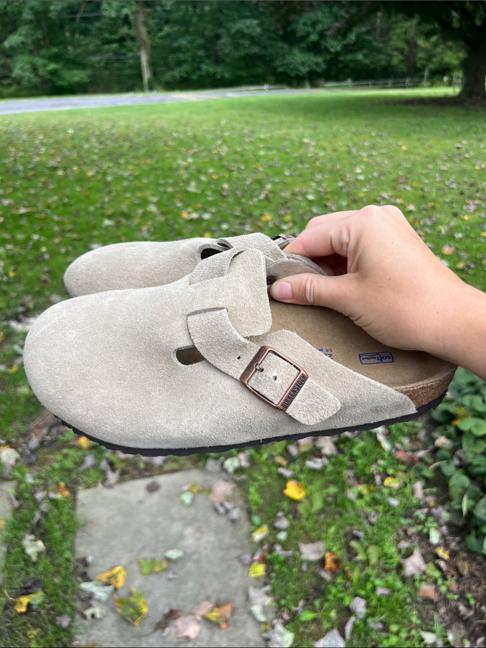 Women’s Birkenstock Boston clog in taupe